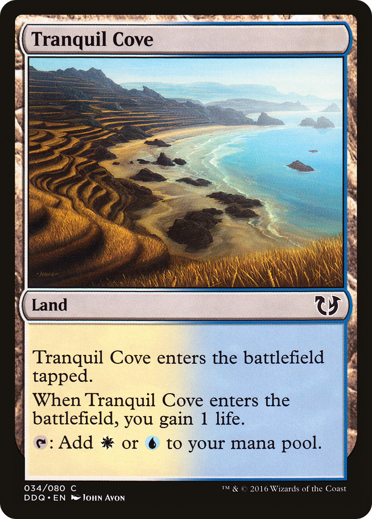 Tranquil Cove (DDQ-034) - Duel Decks: Blessed vs. Cursed - Premium MTG Single from Wizards of the Coast - Just $0.08! Shop now at Game Crave Tournament Store