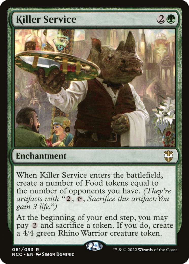 Killer Service (PNCC-61P) - New Capenna Commander Promos Foil - Premium MTG Single from Wizards of the Coast - Just $3.70! Shop now at Game Crave Tournament Store