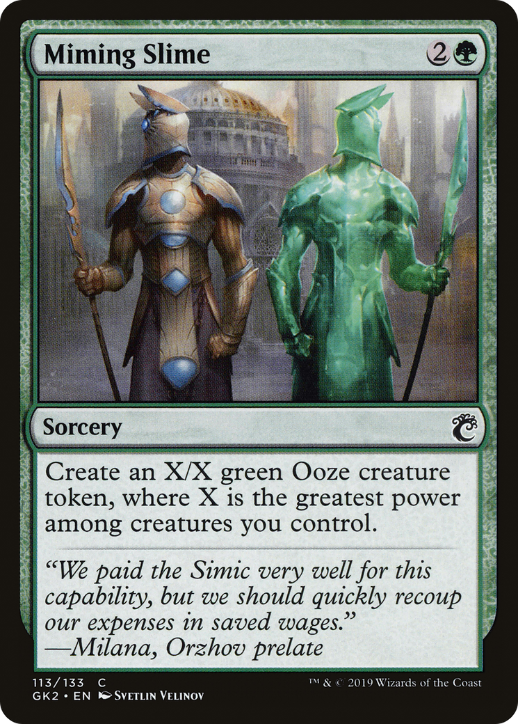 Miming Slime (GK2-113) - RNA Guild Kit - Premium MTG Single from Wizards of the Coast - Just $0.08! Shop now at Game Crave Tournament Store