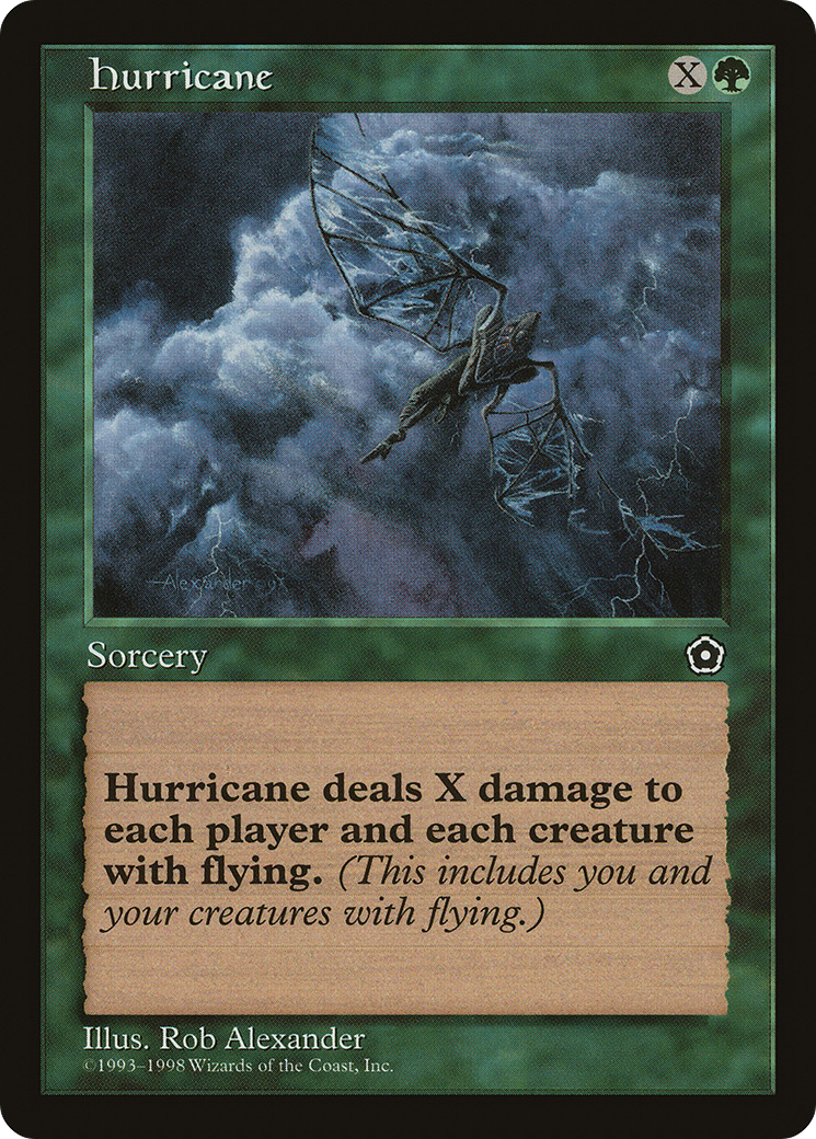 Hurricane (P02-129) - Portal Second Age - Premium MTG Single from Wizards of the Coast - Just $0.20! Shop now at Game Crave Tournament Store