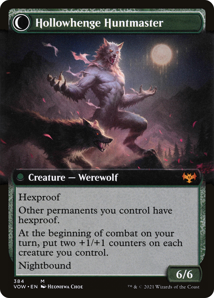 Avabruck Caretaker // Hollowhenge Huntmaster (VOW-384) - Innistrad: Crimson Vow: (Extended Art, Double Faced Transform) Foil - Premium MTG Single from Wizards of the Coast - Just $1.56! Shop now at Game Crave Tournament Store