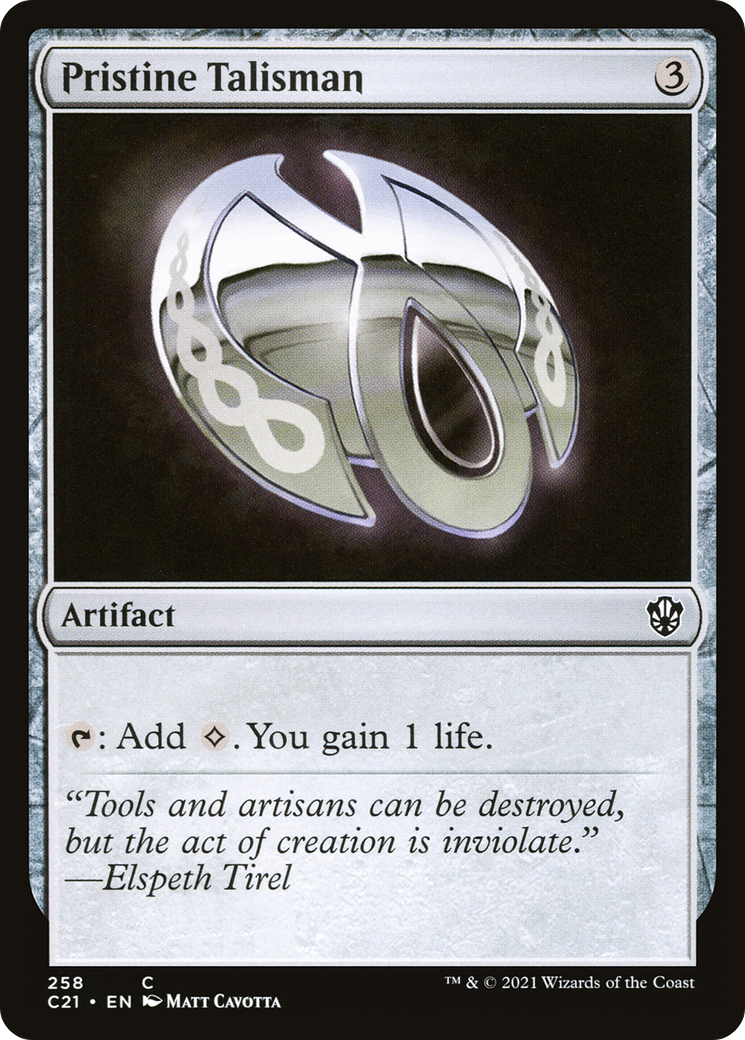 Pristine Talisman (C21-258) - Commander 2021 - Premium MTG Single from Wizards of the Coast - Just $0.08! Shop now at Game Crave Tournament Store
