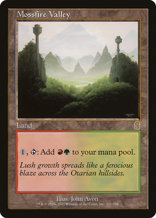 Mossfire Valley (ODY-321) - Odyssey - Premium MTG Single from Wizards of the Coast - Just $0.71! Shop now at Game Crave Tournament Store