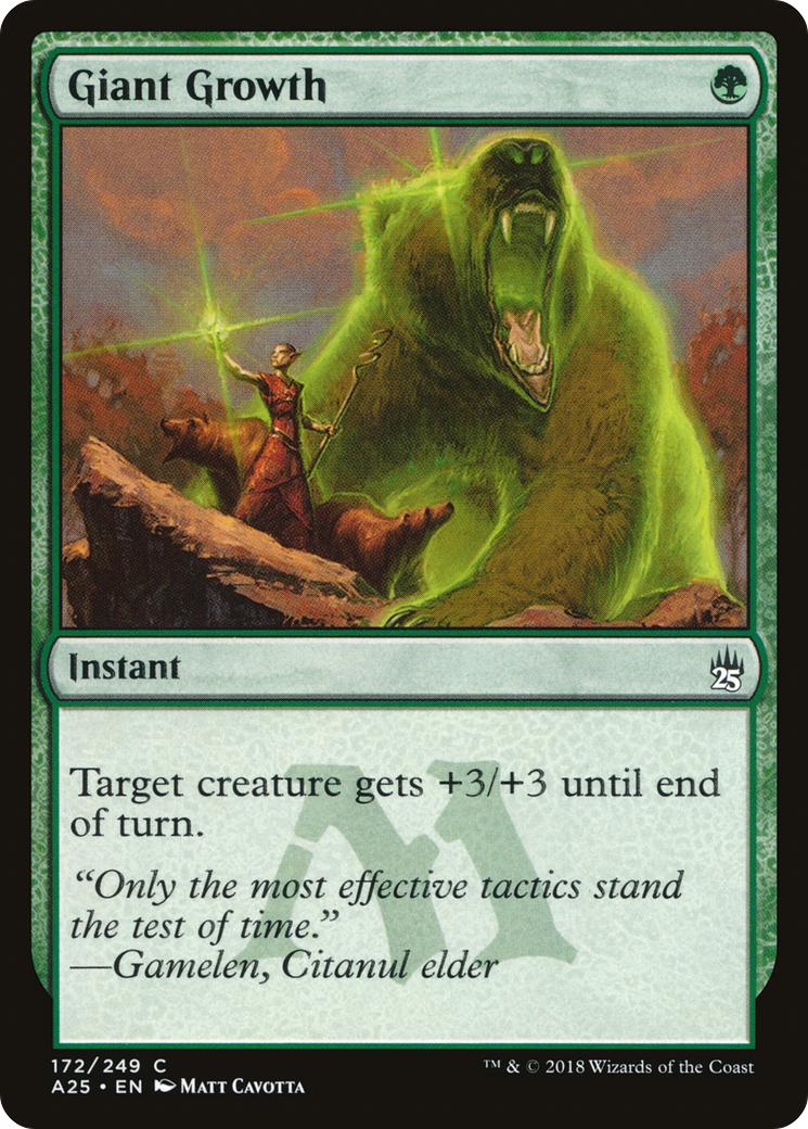 Giant Growth (A25-172) - Masters 25 - Premium MTG Single from Wizards of the Coast - Just $0.08! Shop now at Game Crave Tournament Store