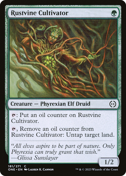 Rustvine Cultivator (ONE-181) - Phyrexia: All Will Be One - Premium MTG Single from Wizards of the Coast - Just $0.08! Shop now at Game Crave Tournament Store