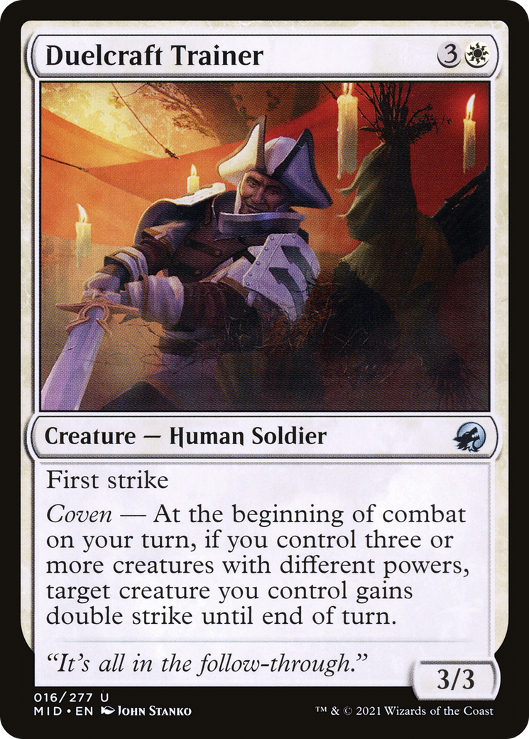 Duelcraft Trainer (MID-016) - Innistrad: Midnight Hunt - Premium MTG Single from Wizards of the Coast - Just $0.08! Shop now at Game Crave Tournament Store