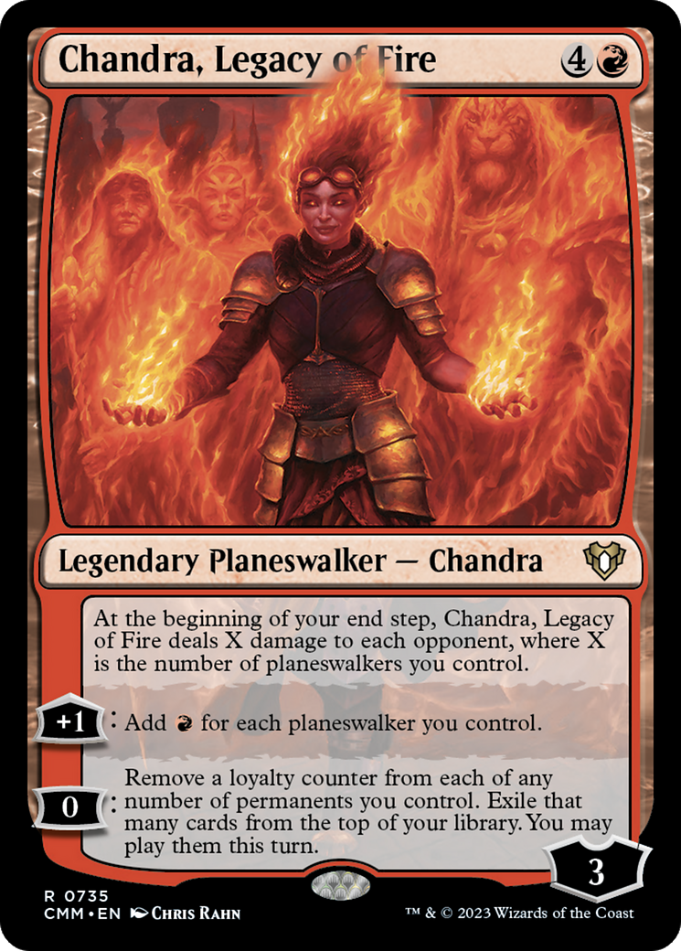 Chandra, Legacy of Fire (CMM-735) - Commander Masters - Premium MTG Single from Wizards of the Coast - Just $0.61! Shop now at Game Crave Tournament Store