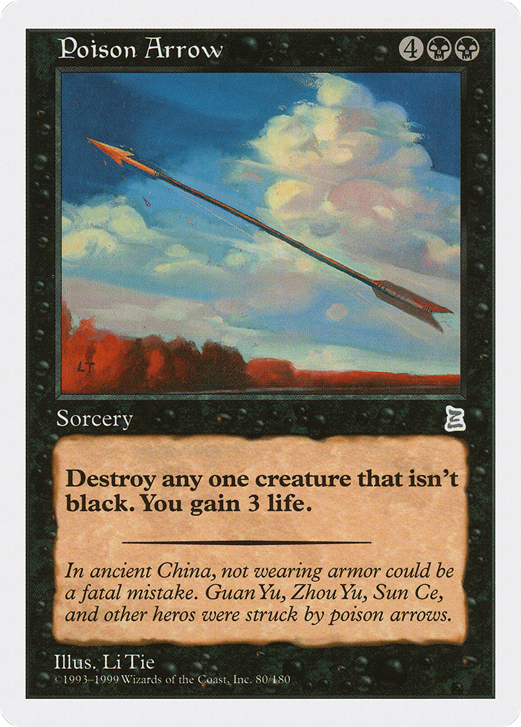 Poison Arrow (PTK-080) - Portal Three Kingdoms - Premium MTG Single from Wizards of the Coast - Just $3.65! Shop now at Game Crave Tournament Store