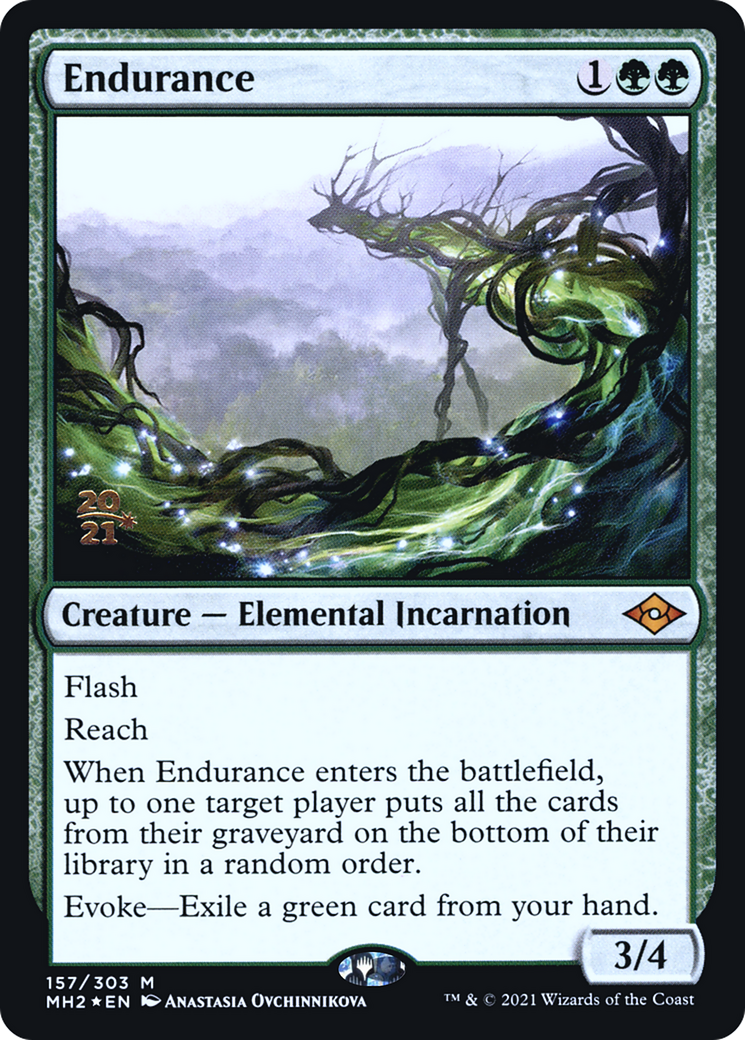 Endurance (PMH2-157S) - Modern Horizons 2 Promos Foil - Premium MTG Single from Wizards of the Coast - Just $3.46! Shop now at Game Crave Tournament Store