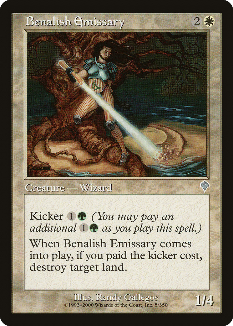 Benalish Emissary (INV-005) - Invasion - Premium MTG Single from Wizards of the Coast - Just $0.08! Shop now at Game Crave Tournament Store