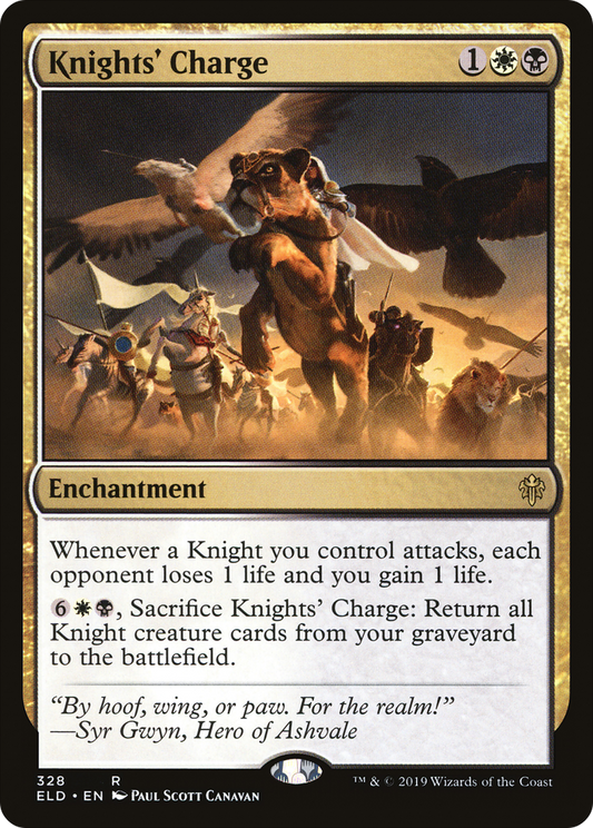 Knights' Charge (ELD-328) - Throne of Eldraine - Premium MTG Single from Wizards of the Coast - Just $0.12! Shop now at Game Crave Tournament Store