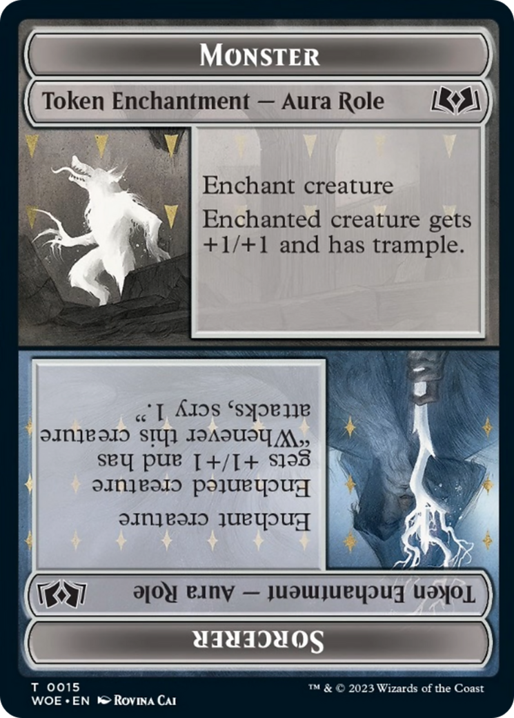 Monster // Sorcerer (TWOE-015) - Wilds of Eldraine Tokens - Premium MTG Single from Wizards of the Coast - Just $0.25! Shop now at Game Crave Tournament Store
