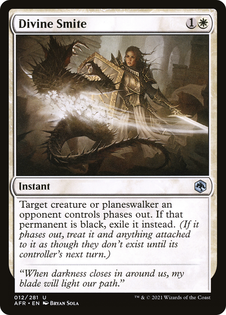 Divine Smite (AFR-012) - Adventures in the Forgotten Realms - Premium MTG Single from Wizards of the Coast - Just $0.08! Shop now at Game Crave Tournament Store