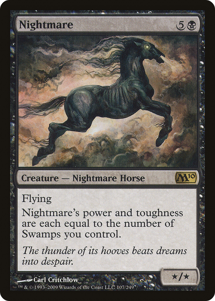 Nightmare (M10-107) - Magic 2010 - Premium MTG Single from Wizards of the Coast - Just $0.08! Shop now at Game Crave Tournament Store