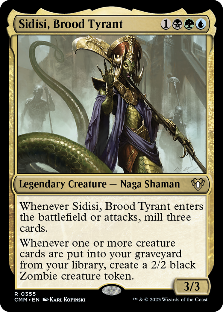 Sidisi, Brood Tyrant (CMM-355) - Commander Masters - Premium MTG Single from Wizards of the Coast - Just $0.24! Shop now at Game Crave Tournament Store