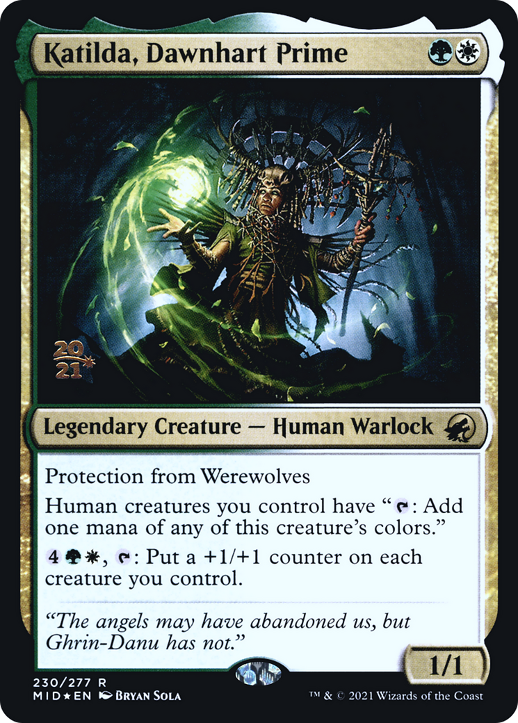 Katilda, Dawnhart Prime (PMID-230S) - Innistrad: Midnight Hunt Promos Foil - Premium MTG Single from Wizards of the Coast - Just $0.58! Shop now at Game Crave Tournament Store