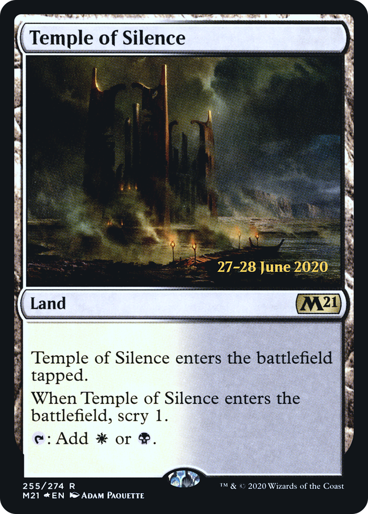 Temple of Silence (PM21-255S) - Core Set 2021 Promos Foil - Premium MTG Single from Wizards of the Coast - Just $0.29! Shop now at Game Crave Tournament Store