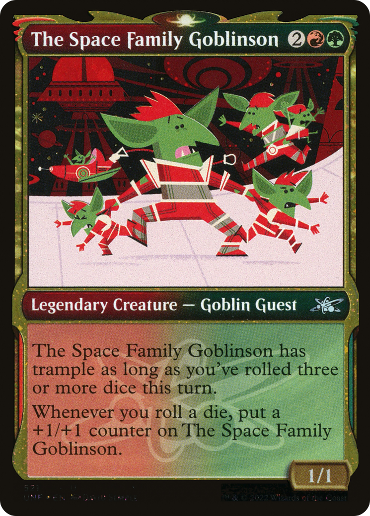 The Space Family Goblinson (UNF-521) - Unfinity: (Showcase) Foil - Premium MTG Single from Wizards of the Coast - Just $0.08! Shop now at Game Crave Tournament Store