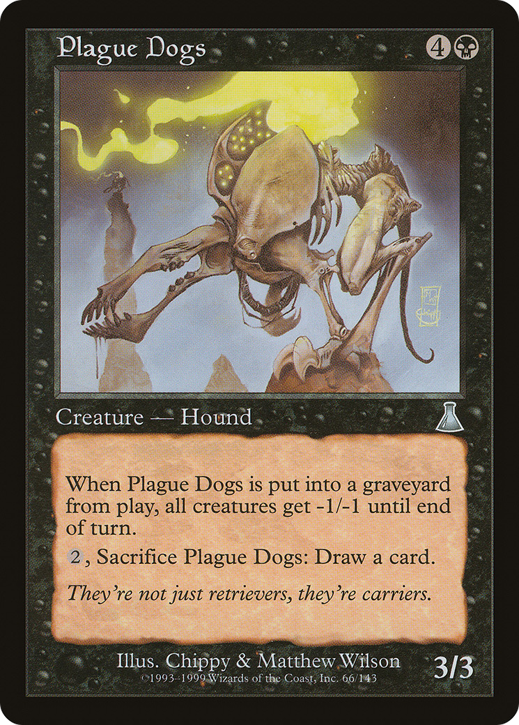 Plague Dogs (UDS-066) - Urza's Destiny - Premium MTG Single from Wizards of the Coast - Just $0.08! Shop now at Game Crave Tournament Store