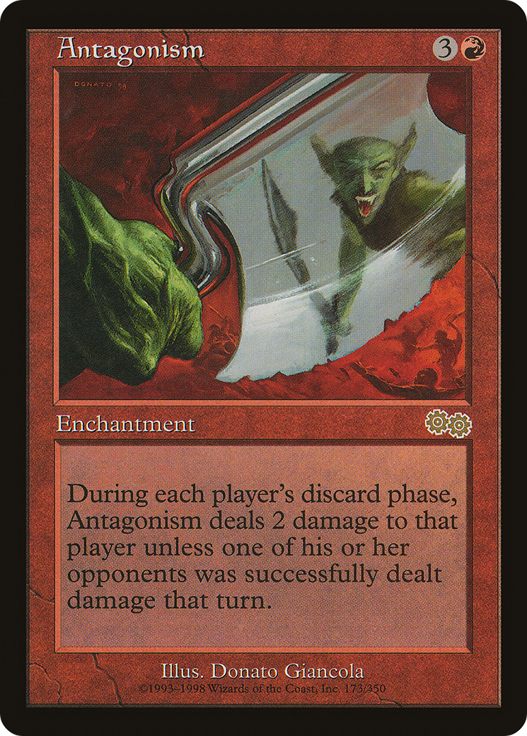 Antagonism (USG-173) - Urza's Saga - Premium MTG Single from Wizards of the Coast - Just $0.09! Shop now at Game Crave Tournament Store