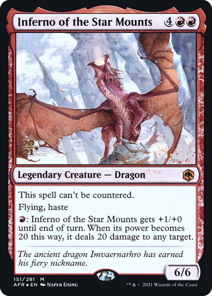 Inferno of the Star Mounts (PAFR-151S) - Adventures in the Forgotten Realms Promos Foil - Premium MTG Single from Wizards of the Coast - Just $1.13! Shop now at Game Crave Tournament Store