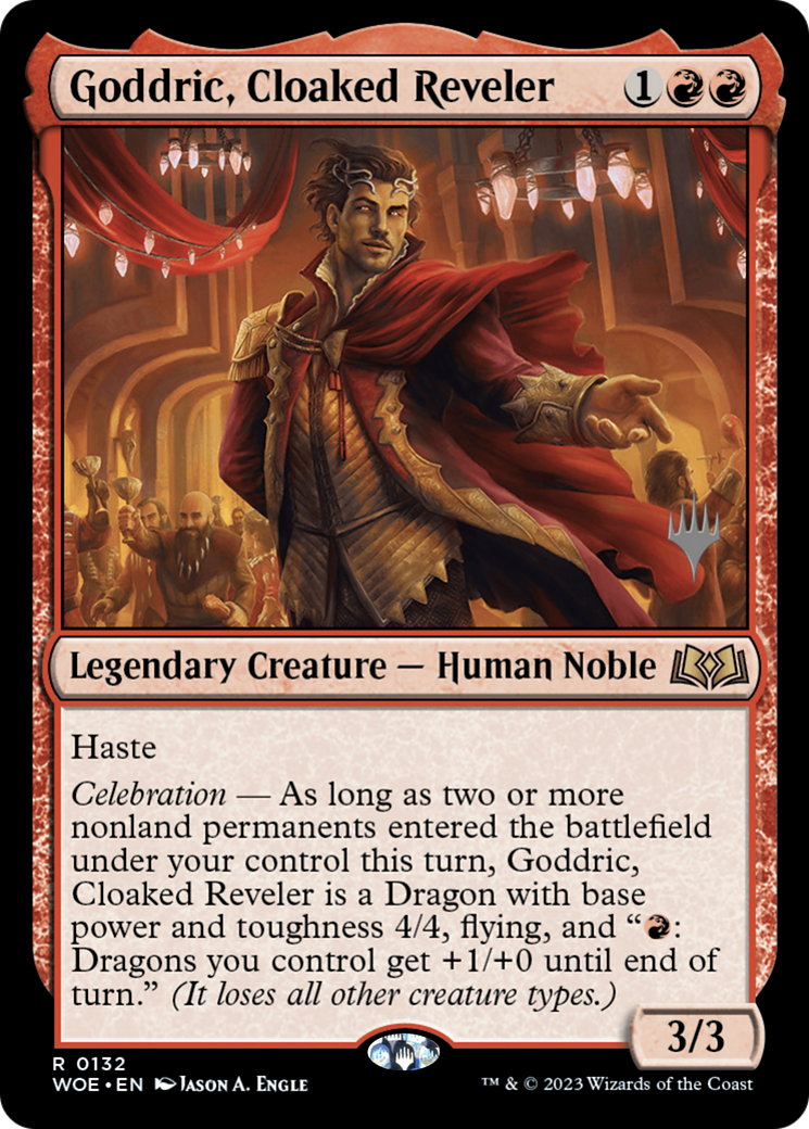 Goddric, Cloaked Reveler (PWOE-132P) - Wilds of Eldraine Promos - Premium MTG Single from Wizards of the Coast - Just $0.09! Shop now at Game Crave Tournament Store