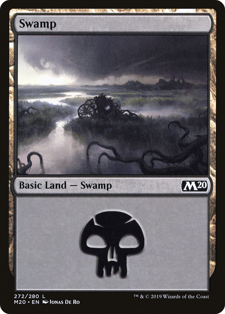 Swamp (M20-272) - Core Set 2020 Foil - Premium MTG Single from Wizards of the Coast - Just $0.08! Shop now at Game Crave Tournament Store