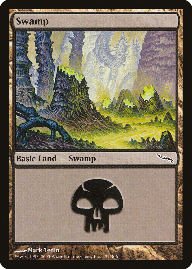 Swamp (MRD-295) - Mirrodin Foil - Premium MTG Single from Wizards of the Coast - Just $0.40! Shop now at Game Crave Tournament Store