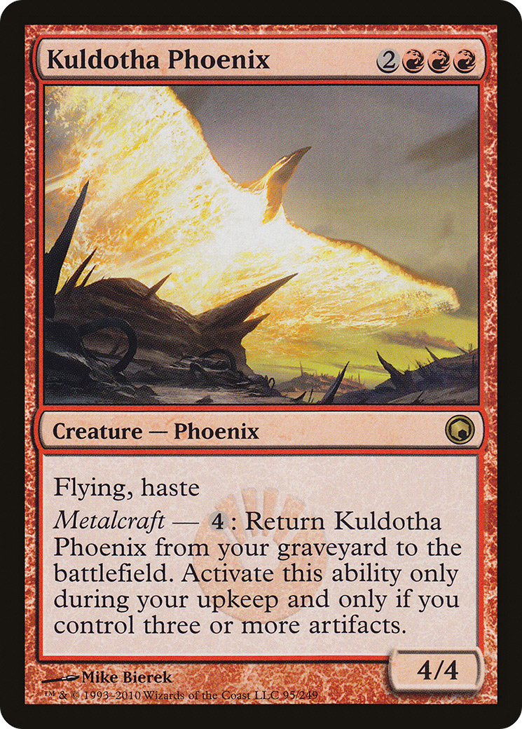 Kuldotha Phoenix (SOM-095) - Scars of Mirrodin Foil - Premium MTG Single from Wizards of the Coast - Just $0.45! Shop now at Game Crave Tournament Store