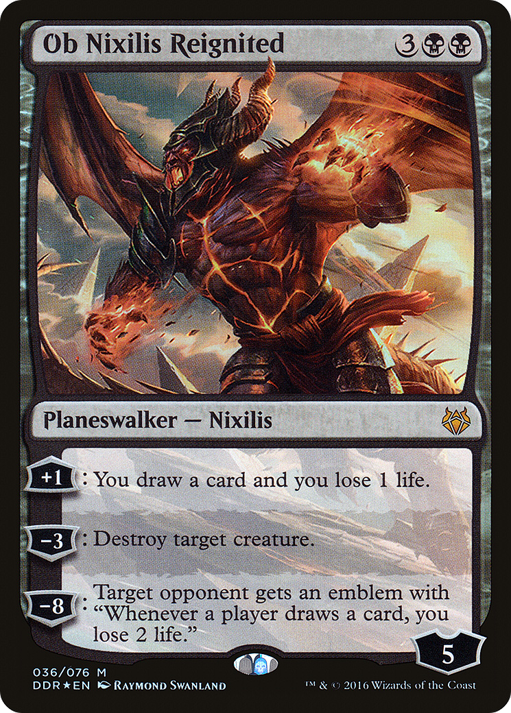 Ob Nixilis Reignited (DDR-036) - Duel Decks: Nissa vs. Ob Nixilis Foil - Premium MTG Single from Wizards of the Coast - Just $0.11! Shop now at Game Crave Tournament Store