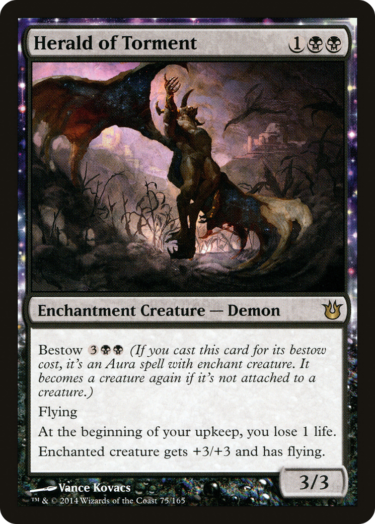 Herald of Torment (BNG-075) - Born of the Gods: (nyxtouched) Foil - Premium MTG Single from Wizards of the Coast - Just $0.19! Shop now at Game Crave Tournament Store