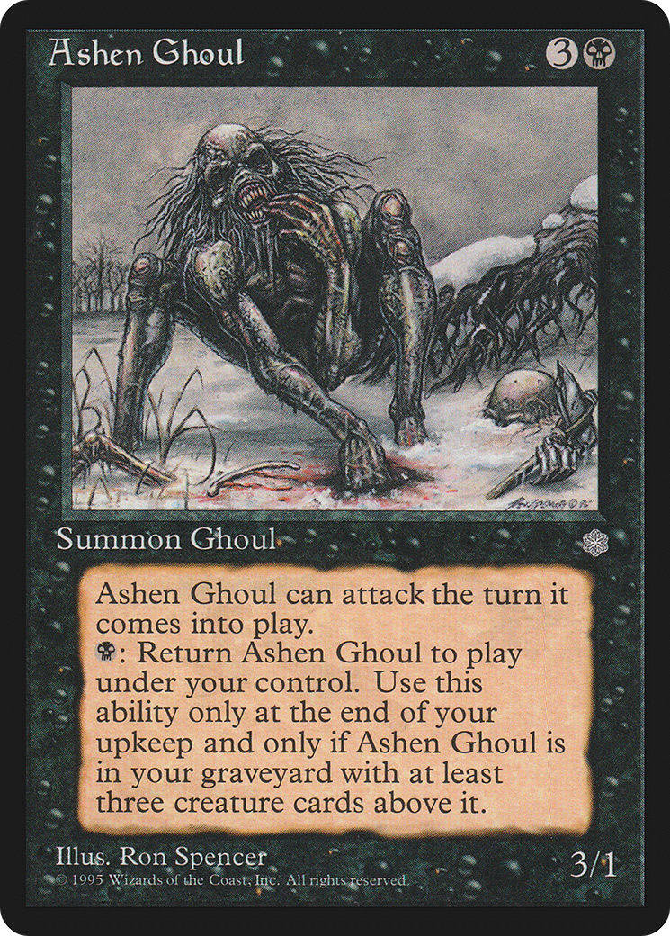 Ashen Ghoul (ICE-114) - Ice Age - Premium MTG Single from Wizards of the Coast - Just $0.08! Shop now at Game Crave Tournament Store