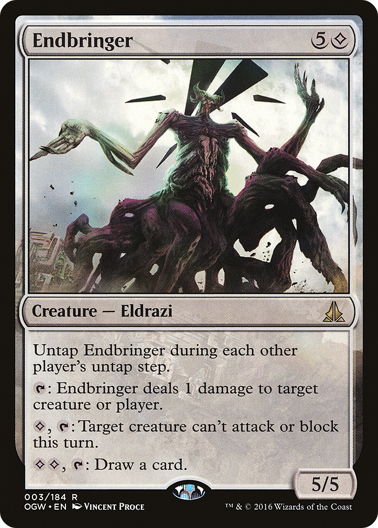 Endbringer (OGW-003) - Oath of the Gatewatch Foil - Premium MTG Single from Wizards of the Coast - Just $0.77! Shop now at Game Crave Tournament Store