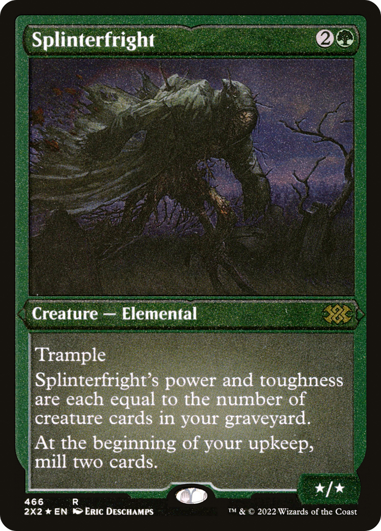 Splinterfright (2X2-466) - Double Masters 2022 Etched Foil - Premium MTG Single from Wizards of the Coast - Just $0.47! Shop now at Game Crave Tournament Store