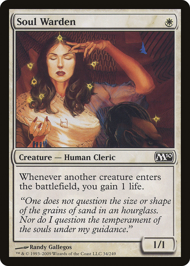Soul Warden (M10-034) - Magic 2010 Foil - Premium MTG Single from Wizards of the Coast - Just $2.47! Shop now at Game Crave Tournament Store
