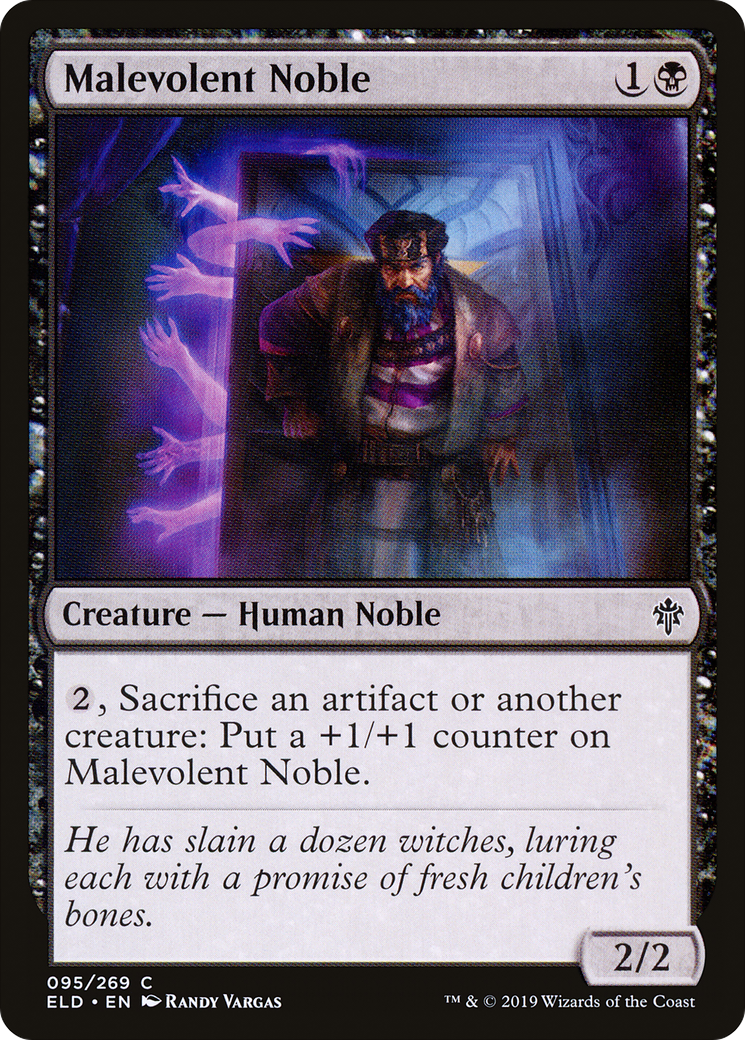 Malevolent Noble (ELD-095) - Throne of Eldraine - Premium MTG Single from Wizards of the Coast - Just $0.25! Shop now at Game Crave Tournament Store