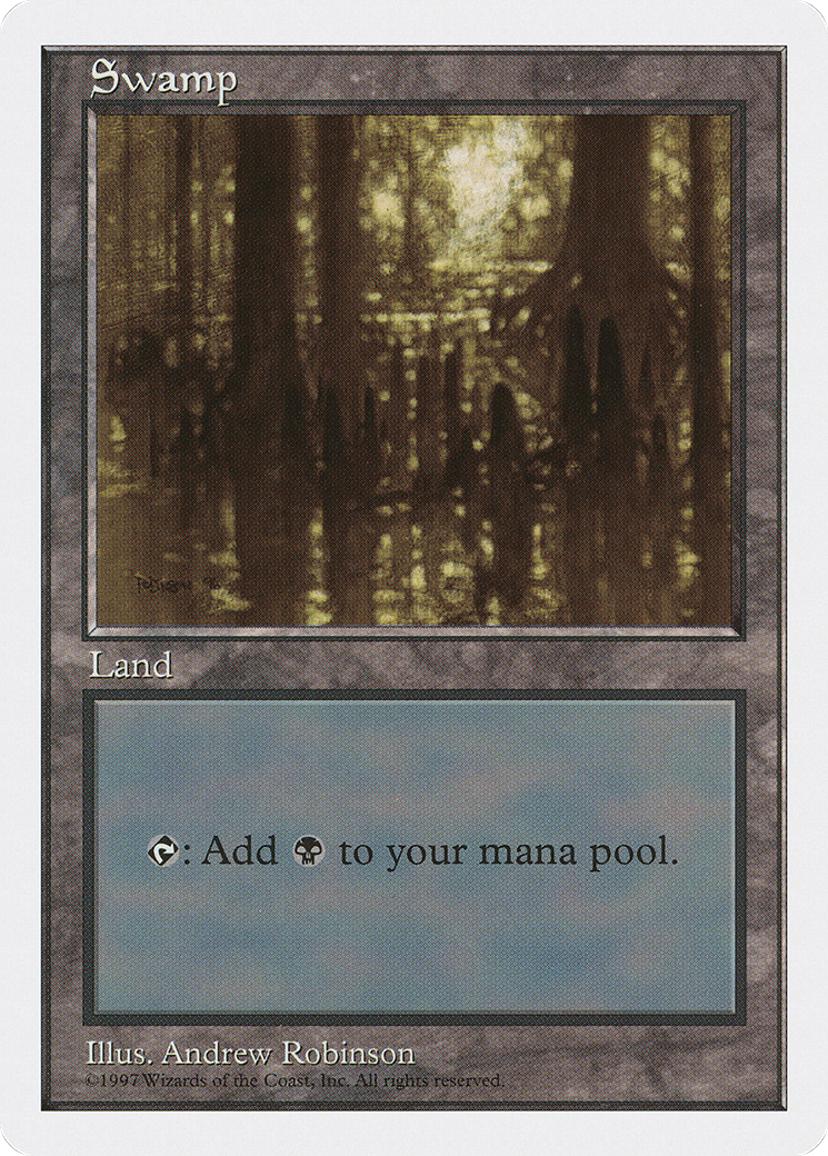 Swamp (5ED-438) - Fifth Edition - Premium MTG Single from Wizards of the Coast - Just $0.23! Shop now at Game Crave Tournament Store