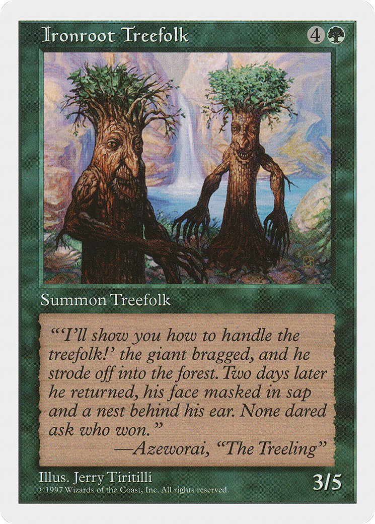 Ironroot Treefolk (5ED-305) - Fifth Edition - Premium MTG Single from Wizards of the Coast - Just $0.25! Shop now at Game Crave Tournament Store