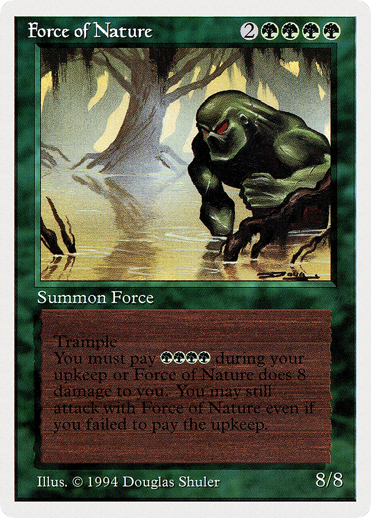 Force of Nature (SUM-196) - Summer Magic / Edgar - Premium MTG Single from Wizards of the Coast - Just $0! Shop now at Game Crave Tournament Store