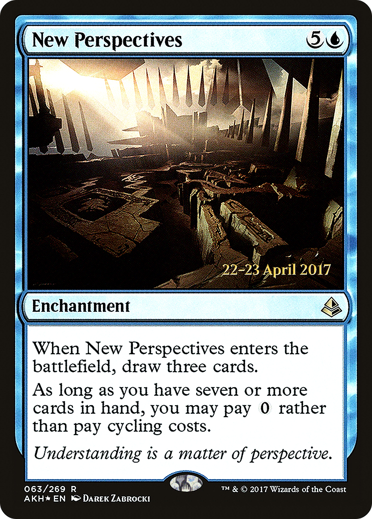 New Perspectives (PAKH-63S) - Amonkhet Promos Foil - Premium MTG Single from Wizards of the Coast - Just $0.11! Shop now at Game Crave Tournament Store