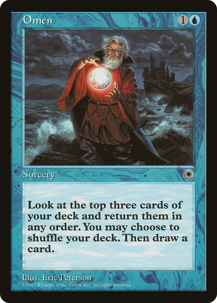 Omen (POR-062) - Portal - Premium MTG Single from Wizards of the Coast - Just $0.09! Shop now at Game Crave Tournament Store