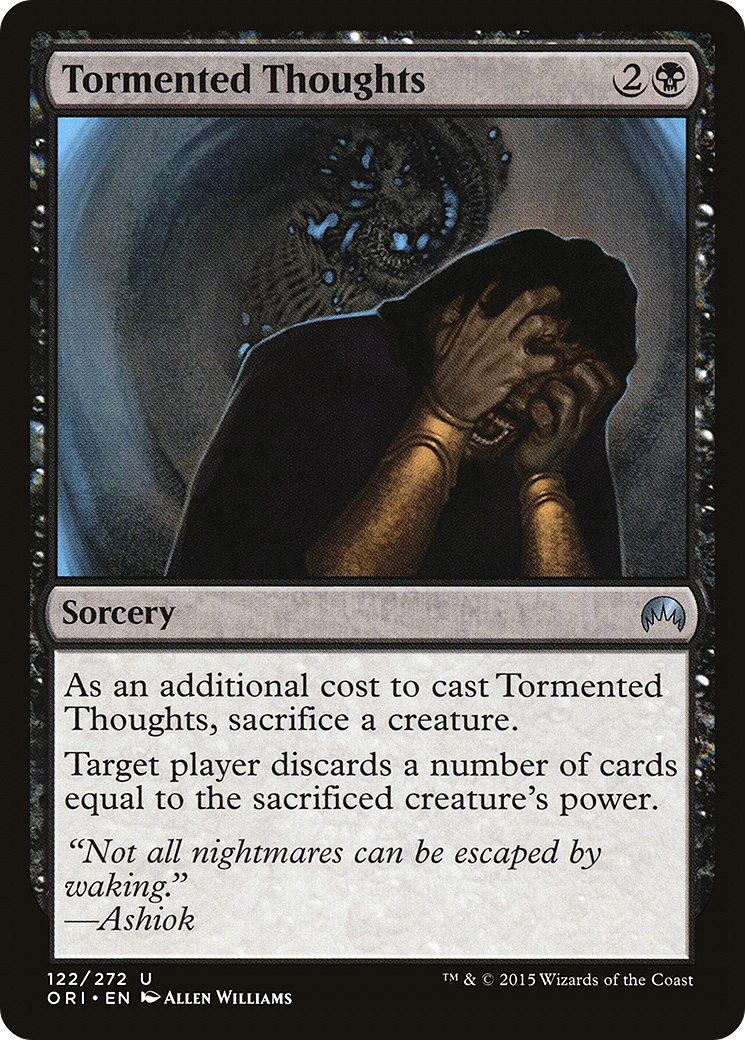 Tormented Thoughts (ORI-122) - Magic Origins Foil - Premium MTG Single from Wizards of the Coast - Just $0.25! Shop now at Game Crave Tournament Store