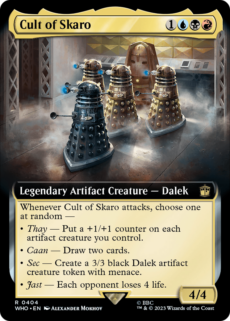 Cult of Skaro (WHO-404) - Doctor Who: (Extended Art) Foil - Premium MTG Single from Wizards of the Coast - Just $0.08! Shop now at Game Crave Tournament Store