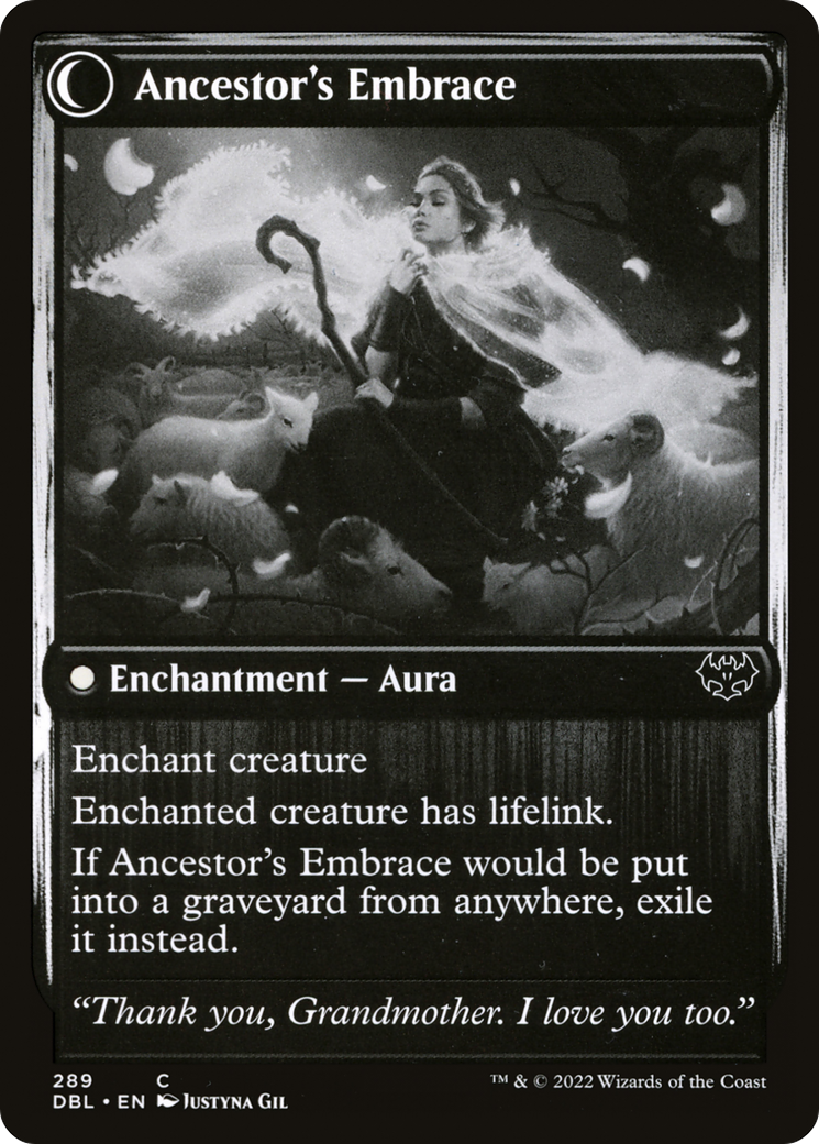 Kindly Ancestor // Ancestor's Embrace (DBL-289) - Innistrad: Double Feature: (Double Faced Transform) Foil - Premium MTG Single from Wizards of the Coast - Just $0.08! Shop now at Game Crave Tournament Store