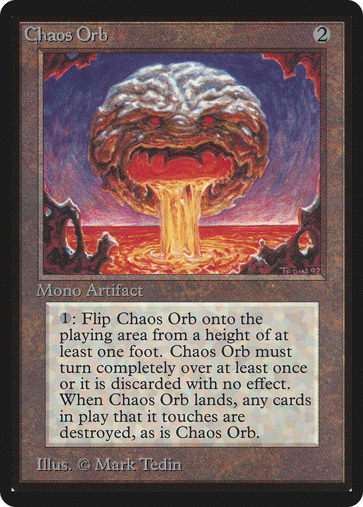 Chaos Orb (LEB-236) - Limited Edition Beta - Premium MTG Single from Wizards of the Coast - Just $900! Shop now at Game Crave Tournament Store