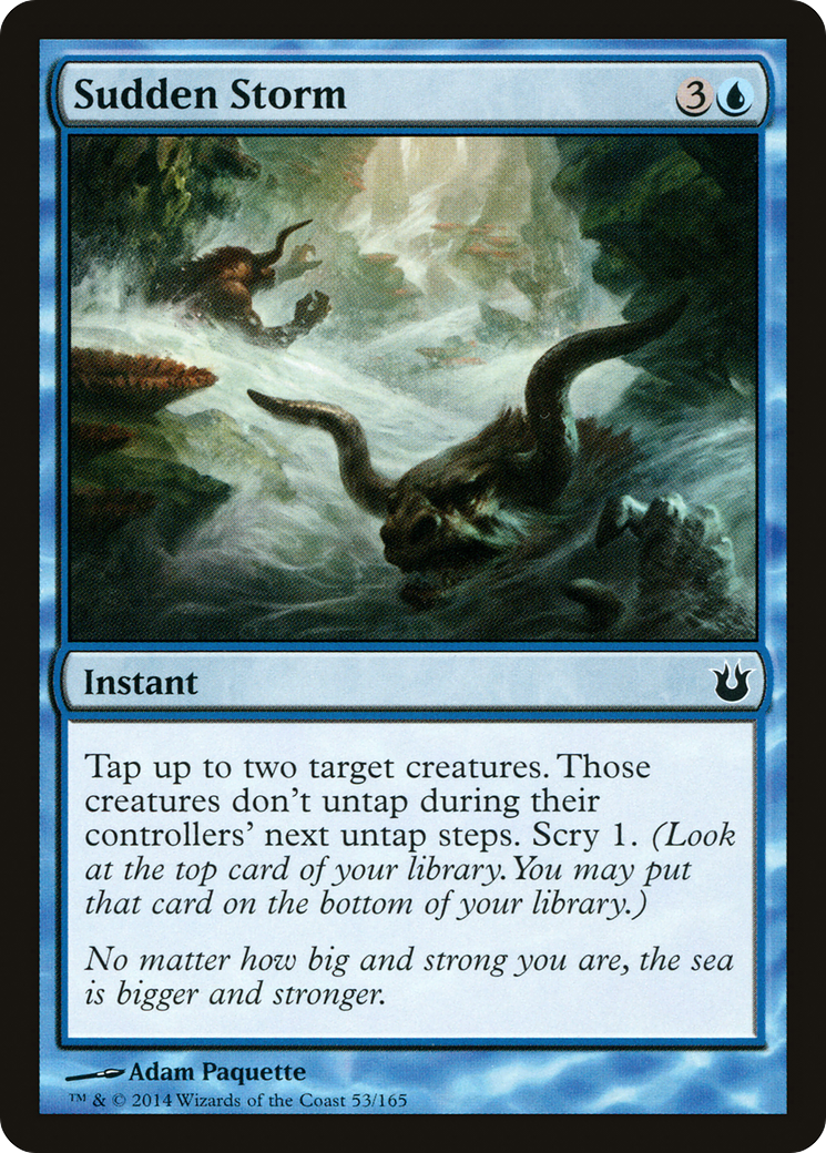 Sudden Storm (BNG-053) - Born of the Gods Foil - Premium MTG Single from Wizards of the Coast - Just $0.08! Shop now at Game Crave Tournament Store