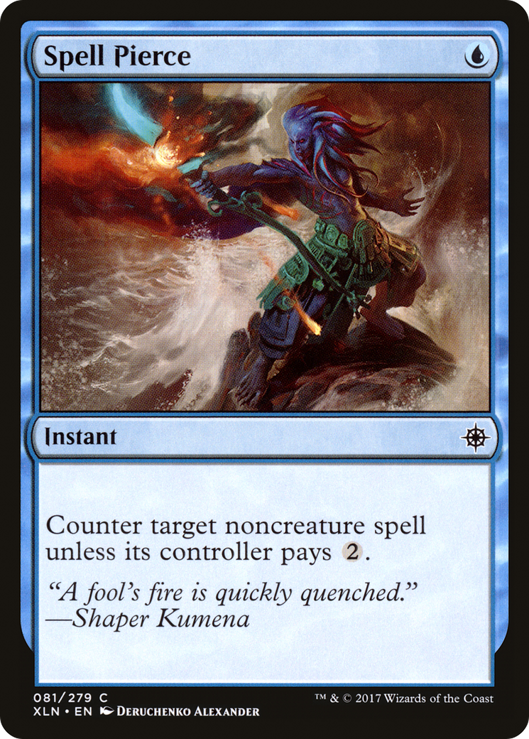 Spell Pierce (XLN-081) - Ixalan Foil - Premium MTG Single from Wizards of the Coast - Just $0.49! Shop now at Game Crave Tournament Store