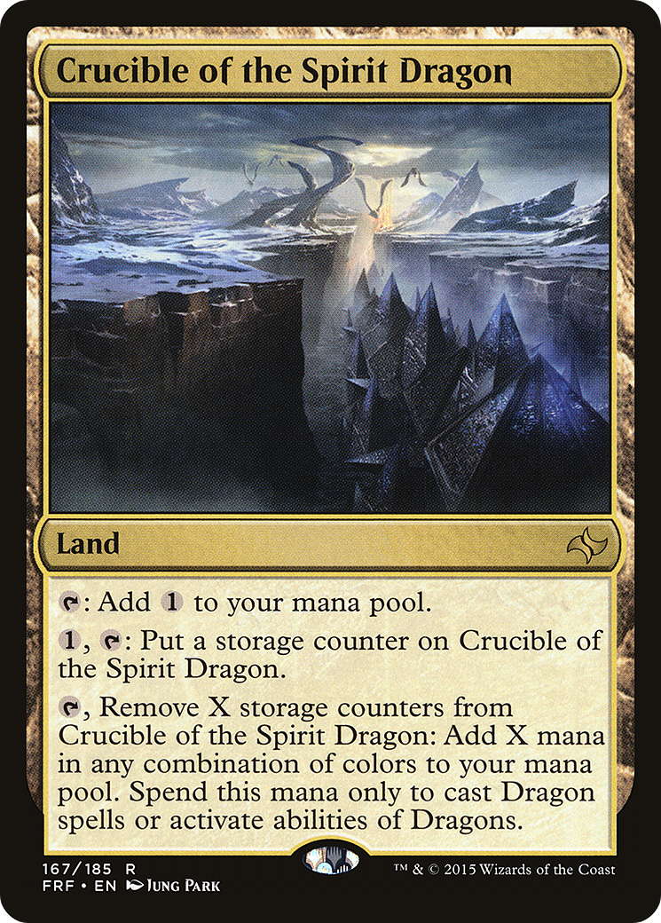 Crucible of the Spirit Dragon (FRF-167) - Fate Reforged - Premium MTG Single from Wizards of the Coast - Just $0.21! Shop now at Game Crave Tournament Store
