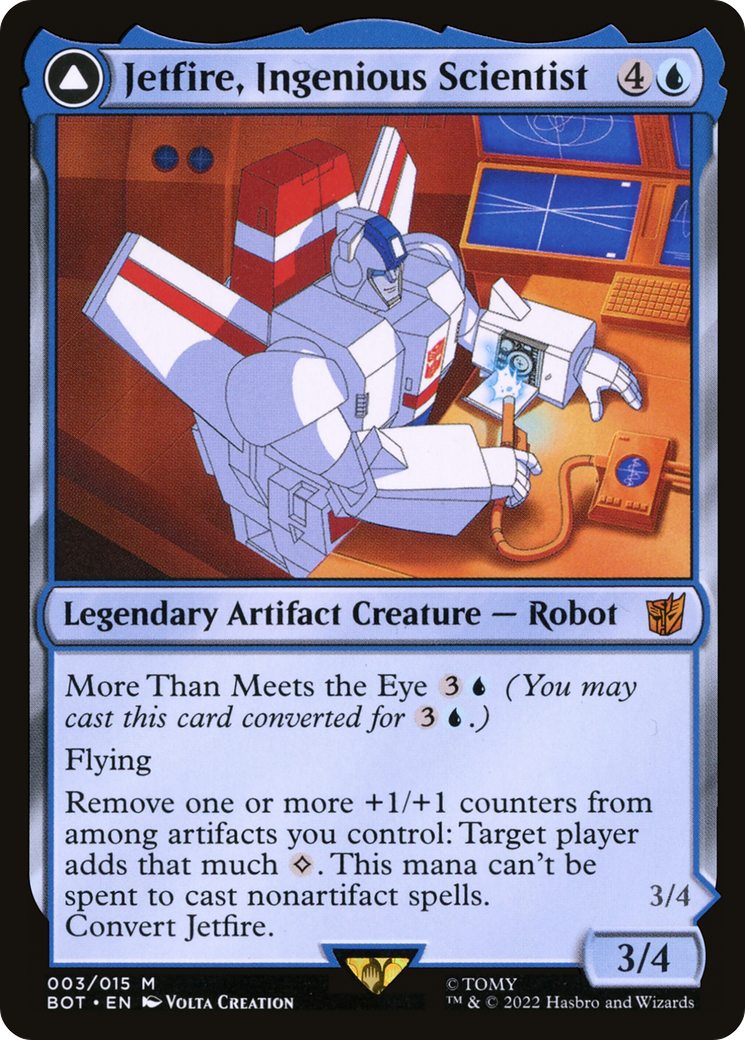 Jetfire, Ingenious Scientist // Jetfire, Air Guardian (BOT-003) - Transformers: (convertdfc) - Premium MTG Single from Wizards of the Coast - Just $0.13! Shop now at Game Crave Tournament Store