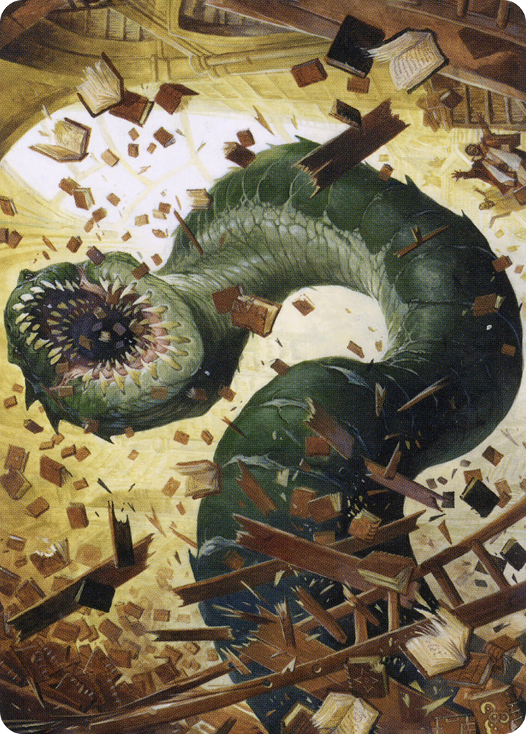 Bookwurm // Bookwurm (ASTX-014) - Strixhaven Art Series (Borderless) - Premium MTG Single from Wizards of the Coast - Just $0! Shop now at Game Crave Tournament Store